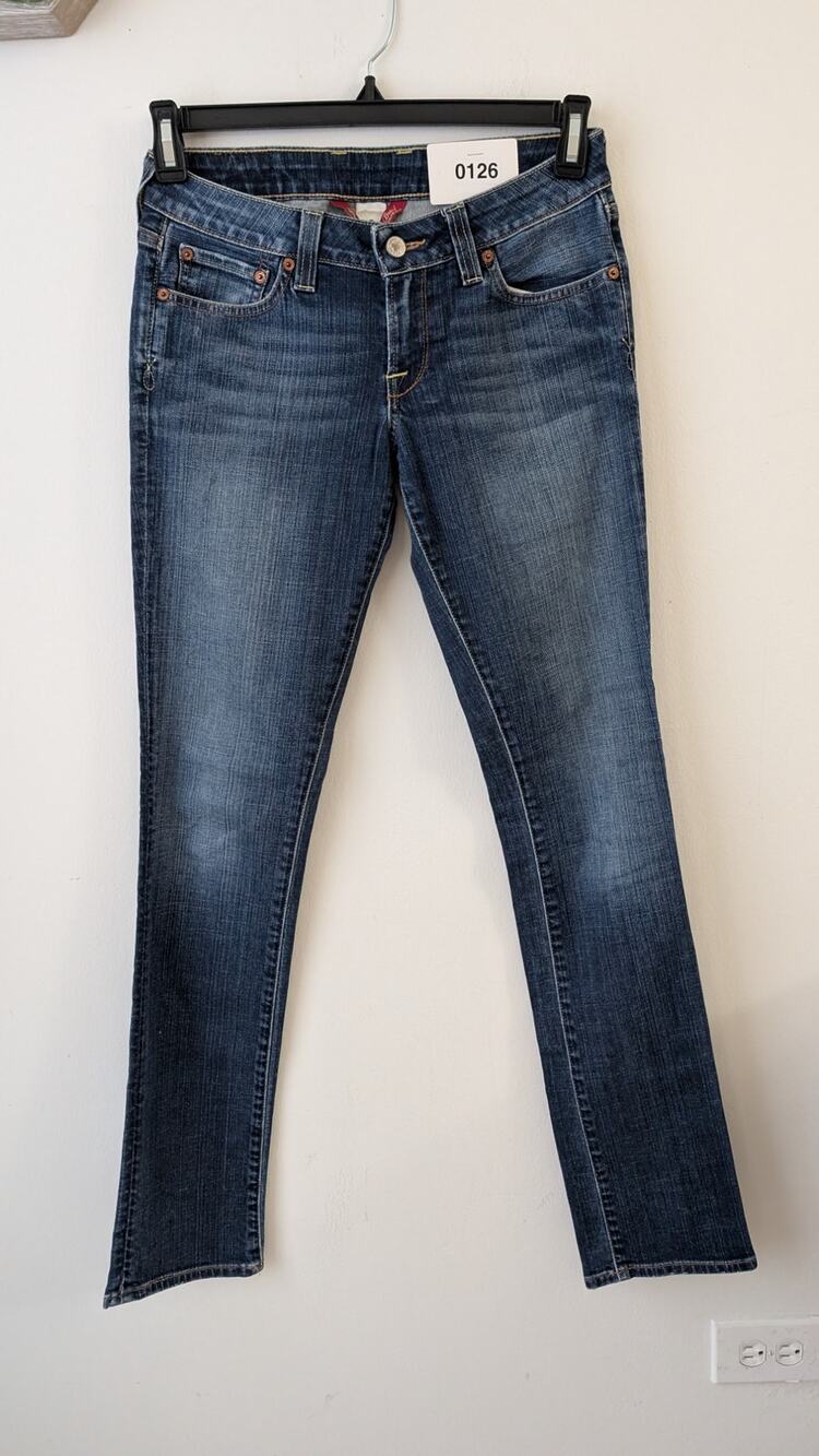 lucky lola straight run stitch vintage jeans